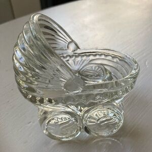 Vintage glass Baby Buggy